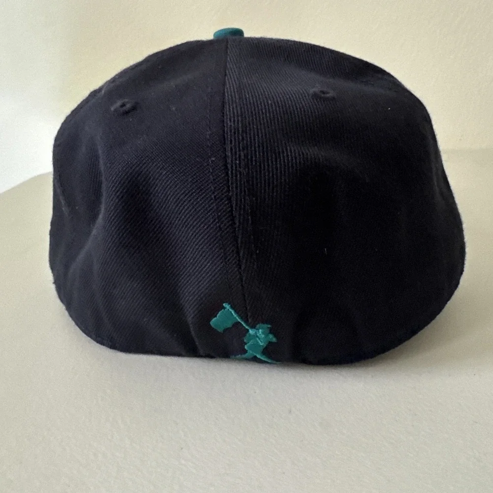 Baseballism Ken GRIFFEY Jr. The Kid Snapback Adjustable Hat Cap NAVY/TEAL